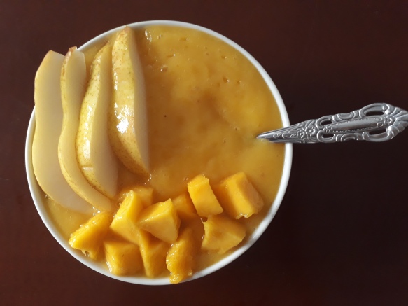 Mango pears cream